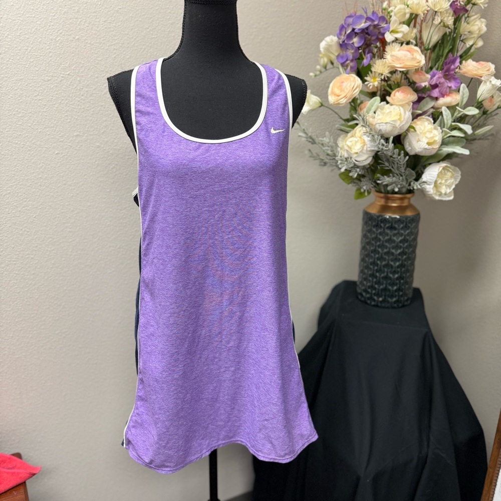 Nike Purple Tank Top Women’s Medium | Dri-Fit Activewear Running Gym Racerback